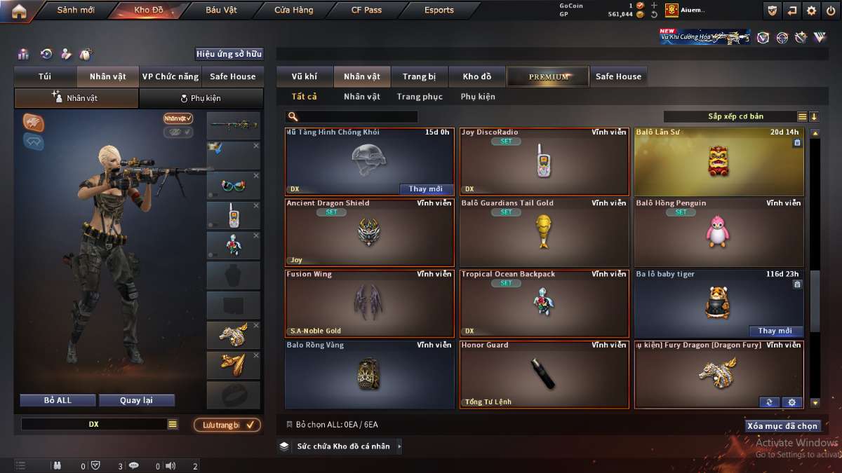 shop acc cf uy tin gia re